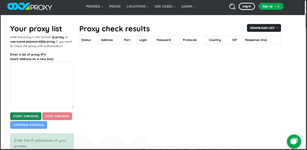 OXYProxy Proxy Checker