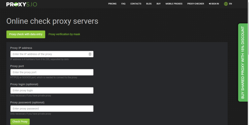 Proxys.io Proxy checker