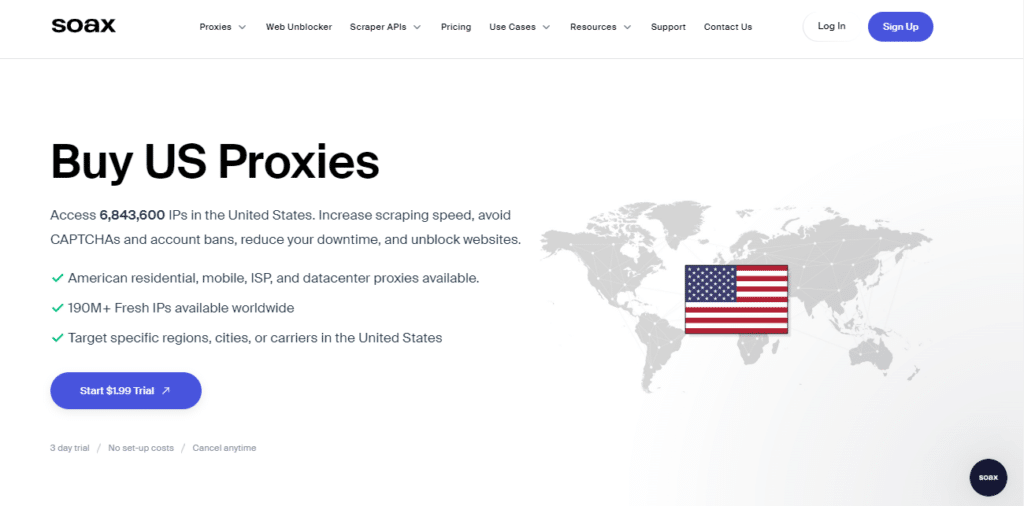 Soax usa residential proxy