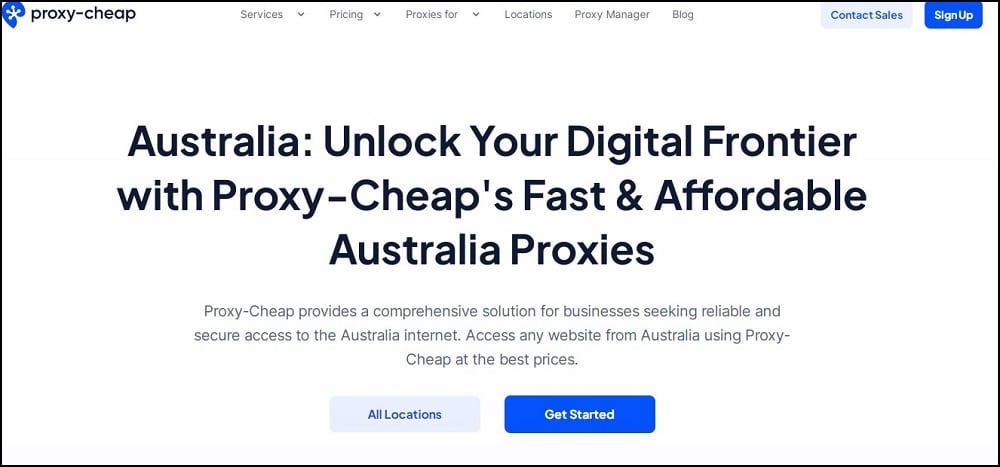 Proxy Cheap for Australian Proxy