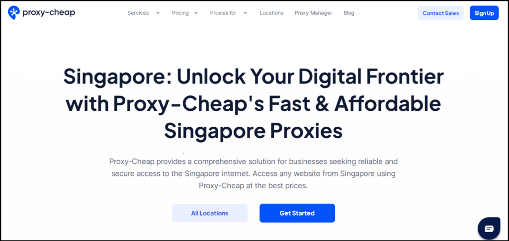 ProxyCheap singapore proxy