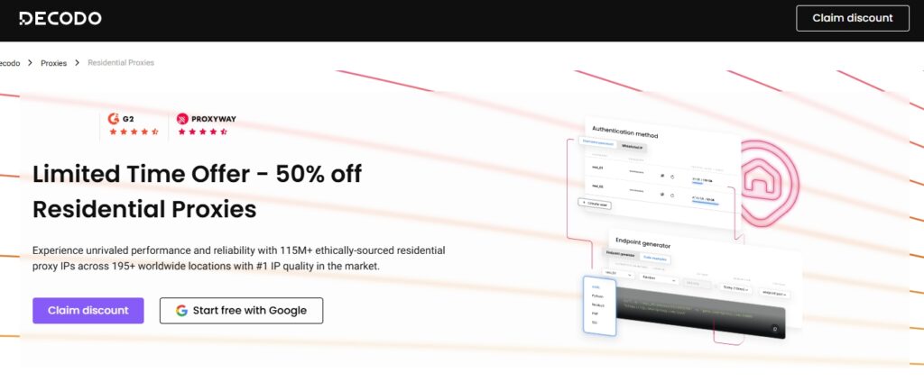 decodo homepage