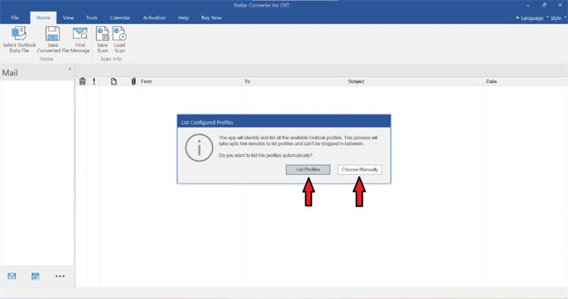 Click the List Profiles button
