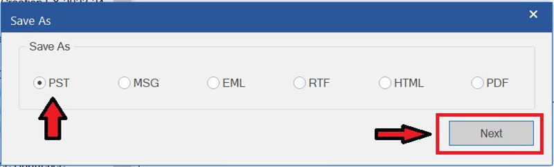 From the saving options
