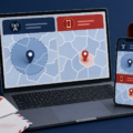 Laptop and phone comparing an approximate IP ZIP code with a more precise device location